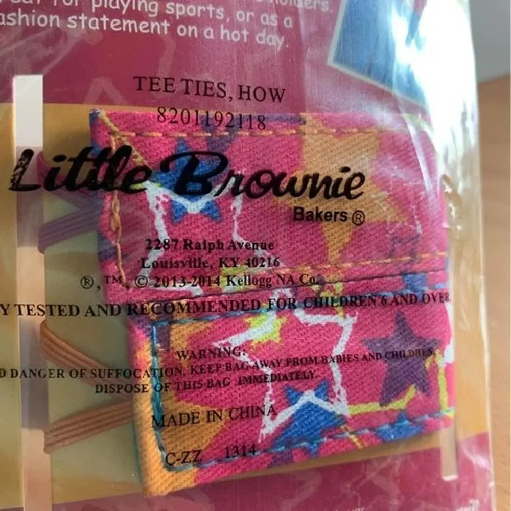 NEW Girl Scouts Little Brownie Bakers Tee Ties (Stars)